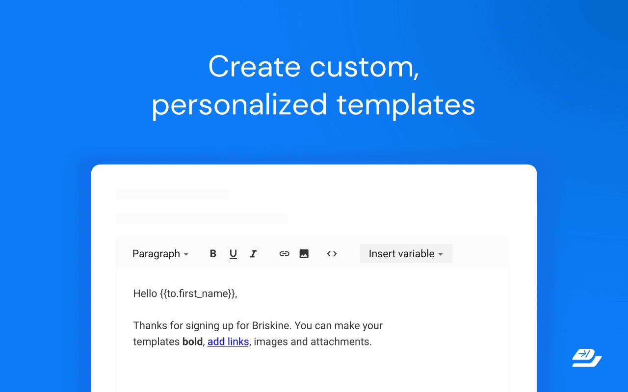 briskine email templates for gmail