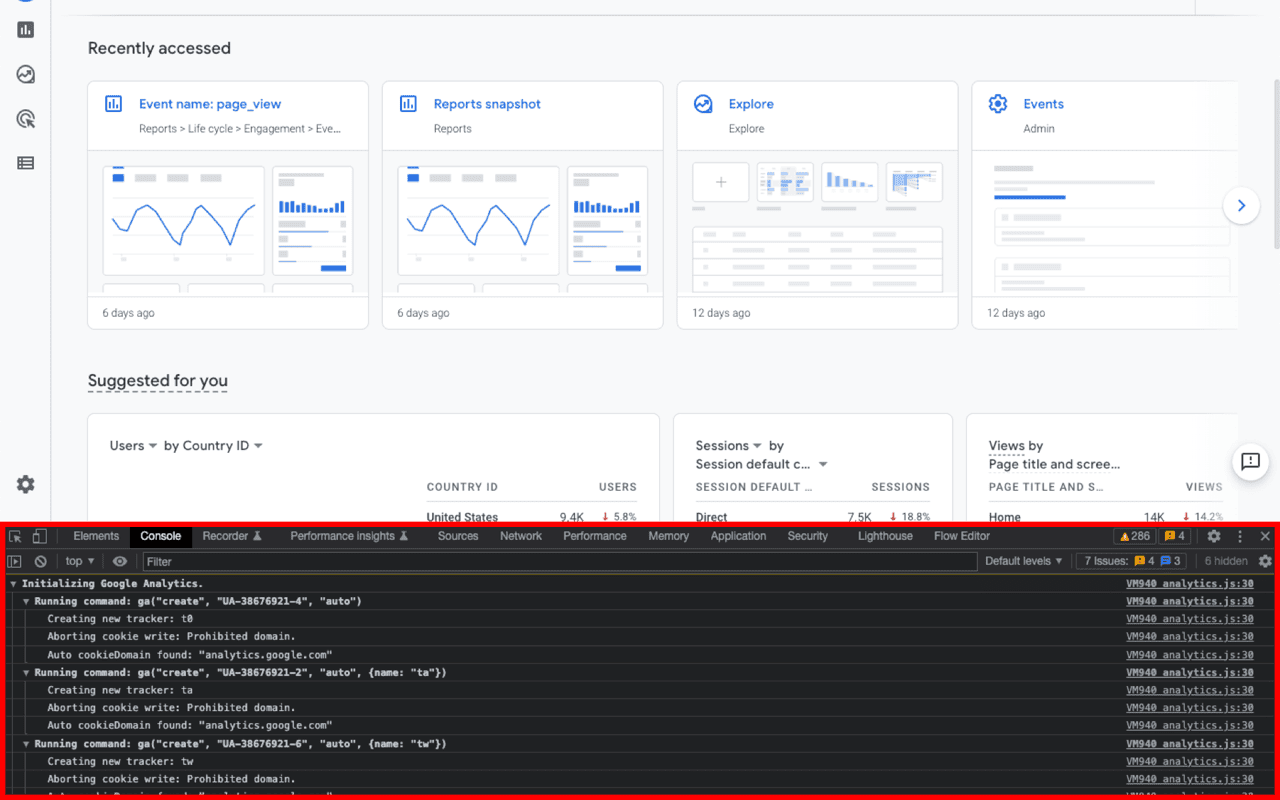 google analytics debugger