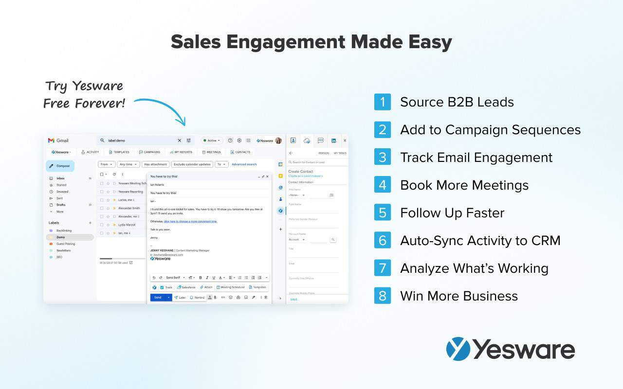 yesware sales engagement