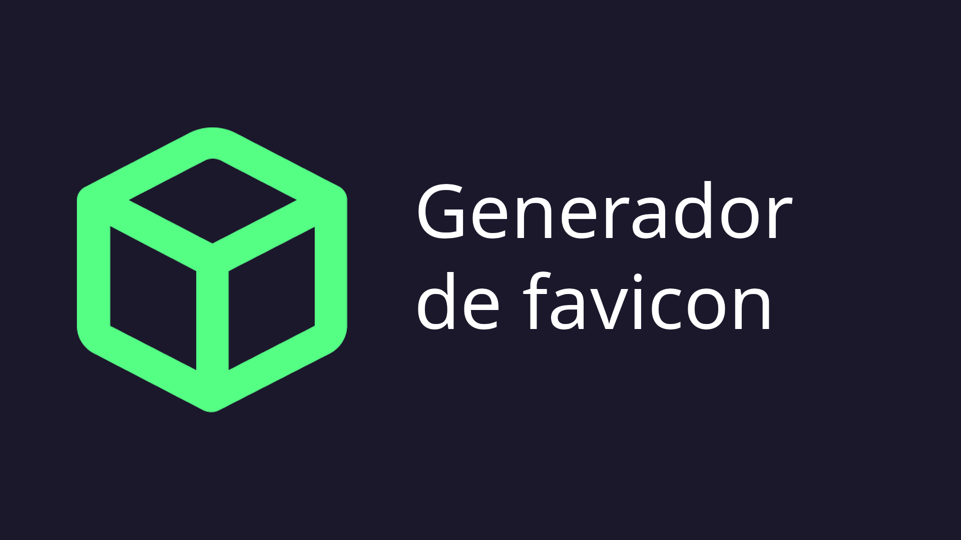 Crear Favicons para Sitios Web en Diferentes Formatos — DevBox Tools