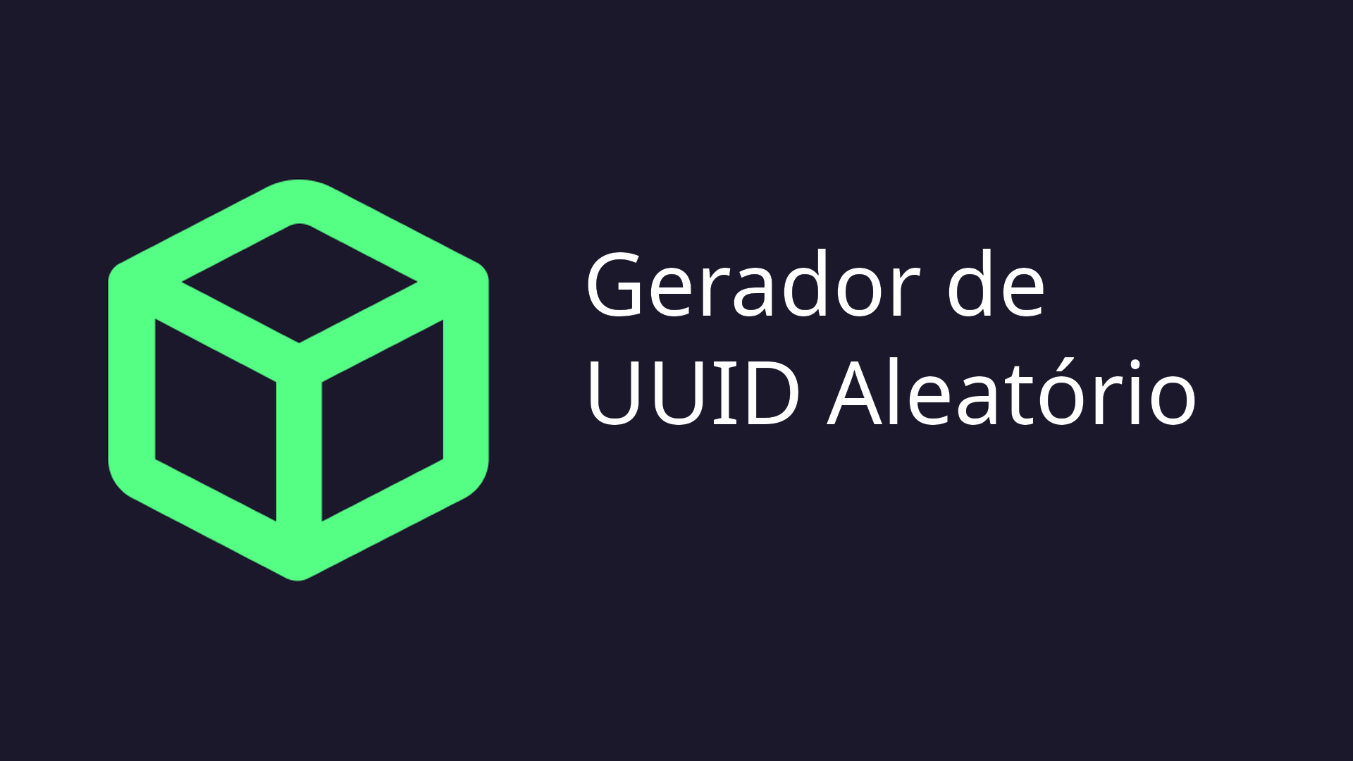 Gerador de UUIDs Aleatórios — DevBox Tools