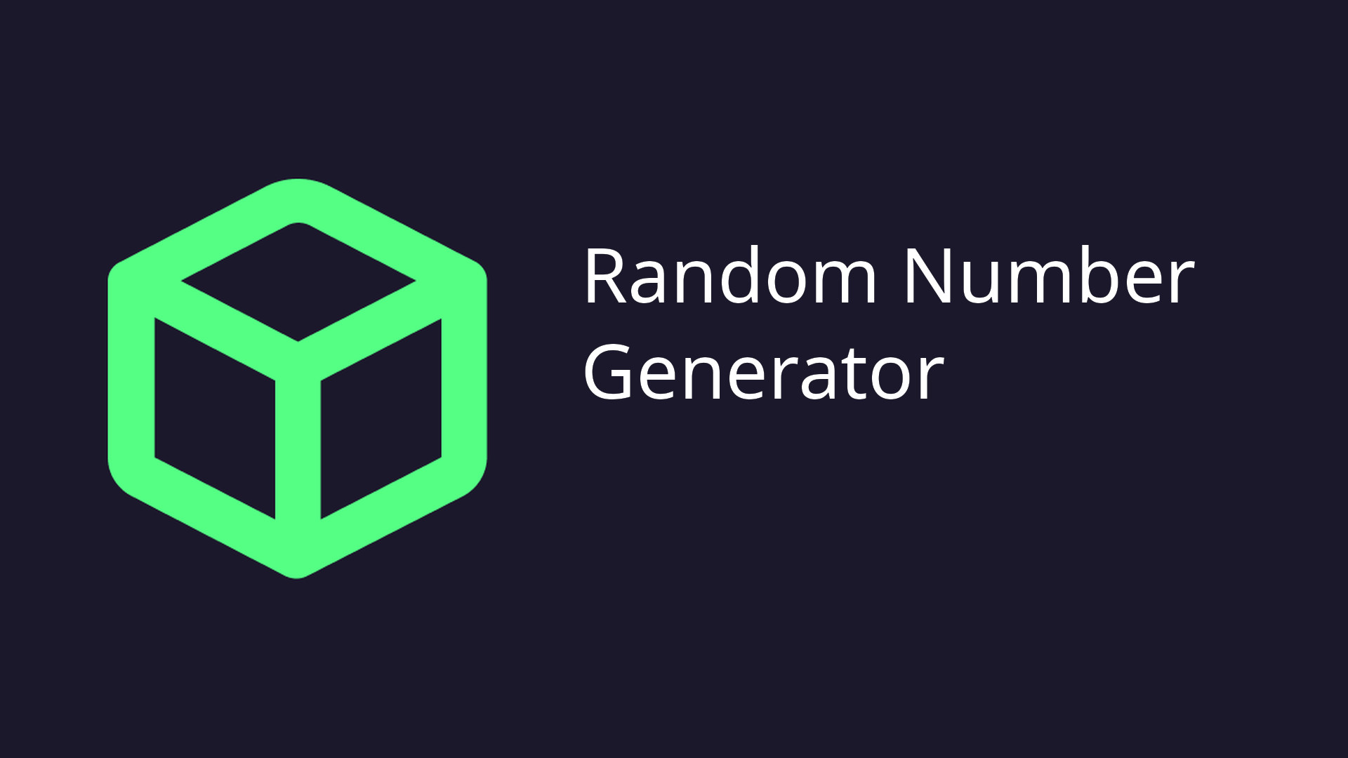 Randomizer: Online Random Number Generator — DevBox Tools