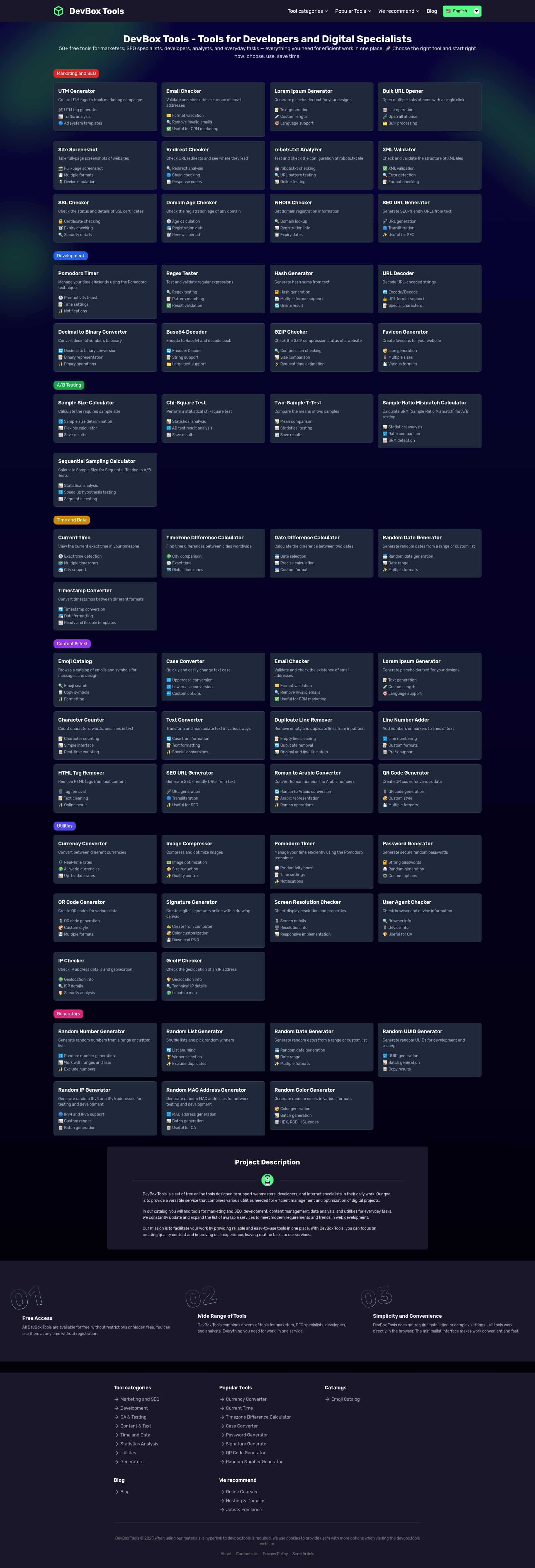 Captura de Tela do Site
